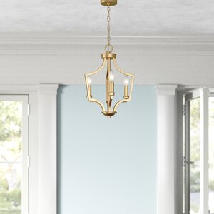 Loray 3 - Light Candle Style Geometric Chandelier