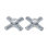Crosspoint Handles with Porcelain Button (P0217) by Strom Living