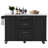 Ardell 50.7" Modern Farmhouse Kitchen Island With Faux Marble Top And Concealed Trash Can-116251350