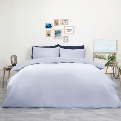 Microfiber No Pattern Duvet Cover Set with Pillowcases
