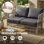 Ensemble de conversation pour patio 4 personnes avec table basse-259339724