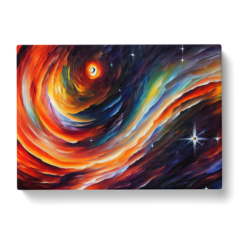 Wonderful Galaxy Abstract - Wrapped Canvas, 35cm H x 50cm W x 3cm D