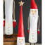  Décoration du Père Noël fabriquée à la main - métal peint et bois, ensemble de 3