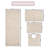 Schoenberger Floral Design Bath Rugs (Set of 4)-939678016