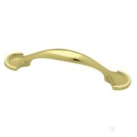 (5 Pack) 3 inch Die-Cast Pull Polished Brass