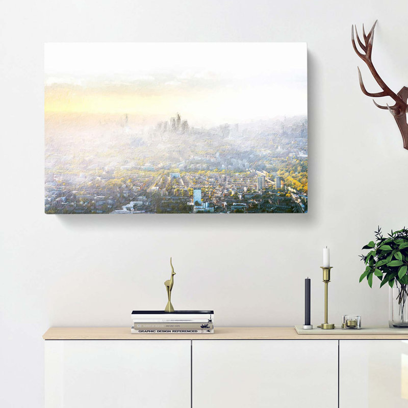 London Skyline In The Summer - Wrapped Canvas, 35cm H x 50cm W x 3cm D