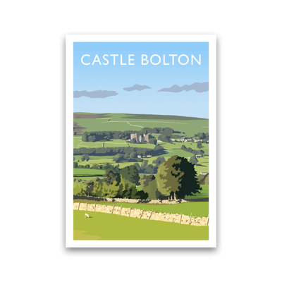 Castle Bolton Portrait by Richard O'Neill - Print