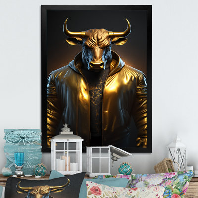 Mousaw Trading Bull avec Golden Veste I - reproduction sur toile