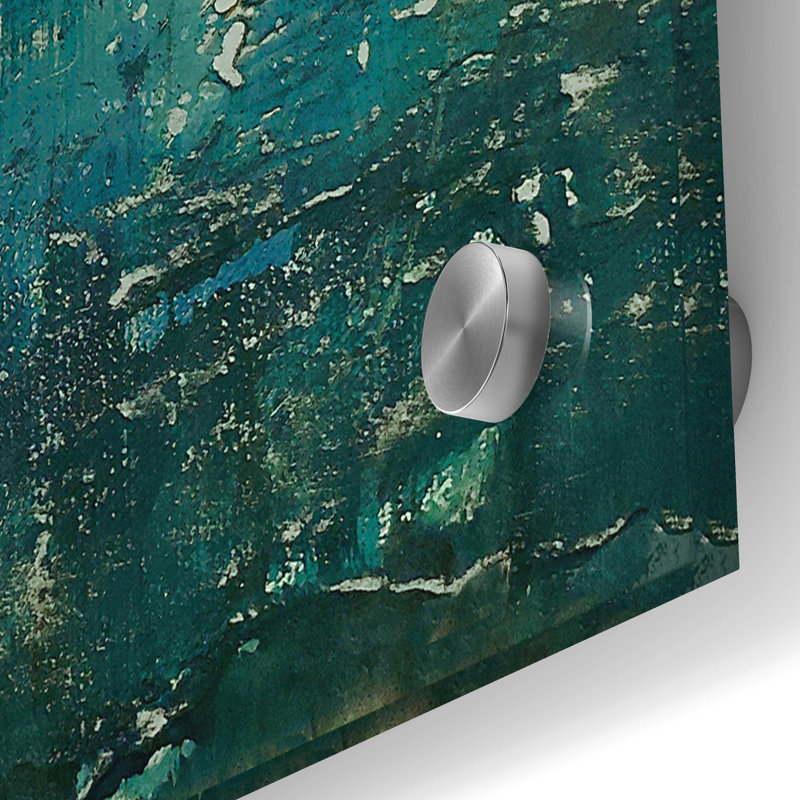 Art mural en verre patiné «Weathered And Wise No. 1» par Max Maxx, 36 po x 36 po, H 36 po x l 36 po