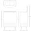 Brabantia Bo Hi 2 x 45 Litre Laundry Bin-55159175
