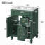 Meuble-lavabo avec lavabo en céramique, armoire avec 2 tiroirs et tablette réglable-35232081