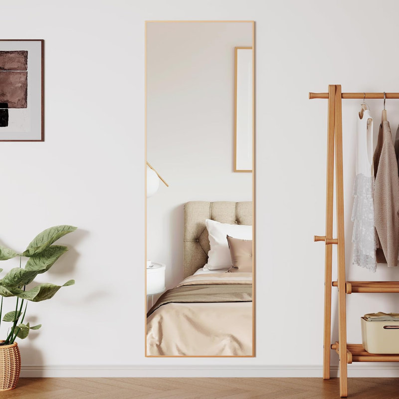 Adlin Metal Rectangle Floor Mirror