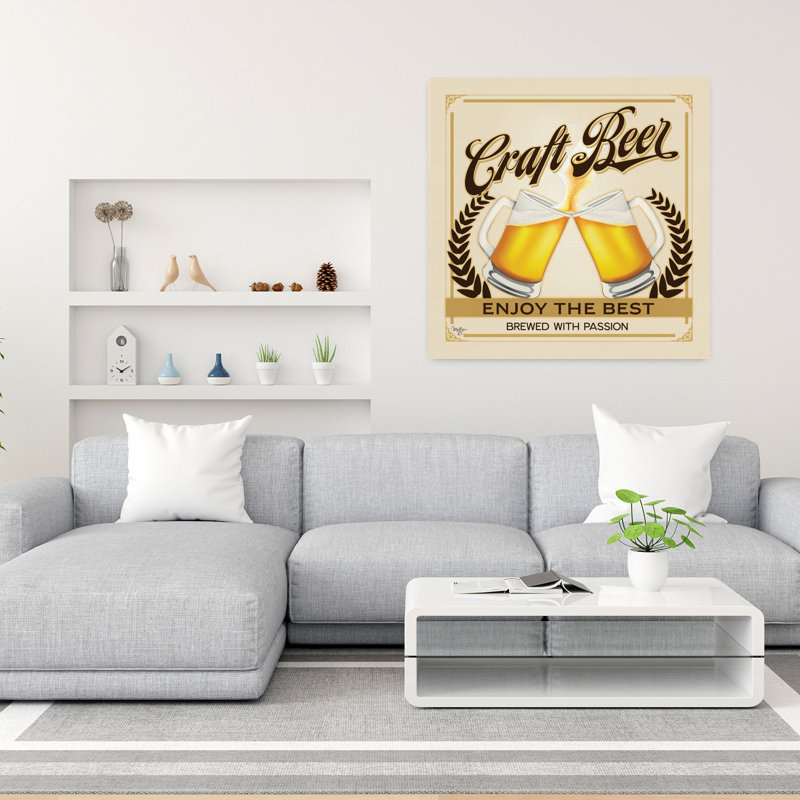 Craft Beer Enjoy The Contemporary Art, H 36 po x l 36 po
