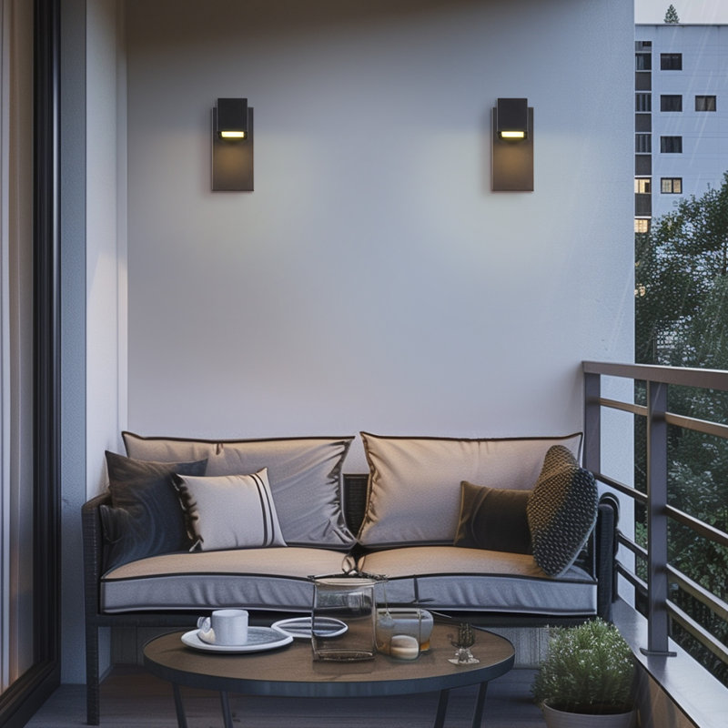 17-Watt LED Integrated Outdoor Wall Sconce, Matte Black, 650 Lumens, 2700 Kelvin, 90 CRI, Dimmable
