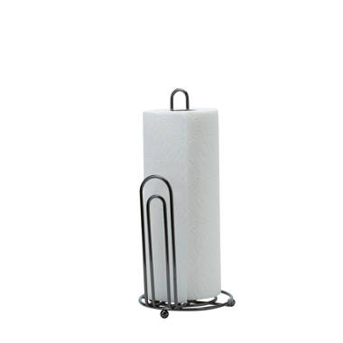 Freestanding Paper Towel Holder Ebern Designs Color: Silver