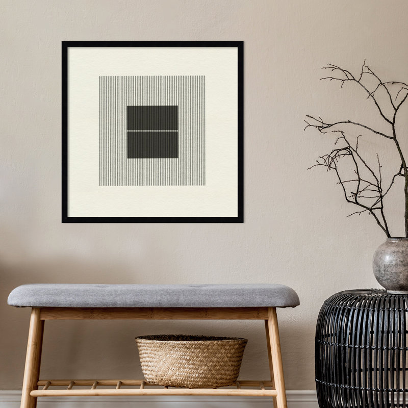 Honoring Matisse Warm by The MIUUS STUDIO, 25" H x 25" W x 1" D, Black