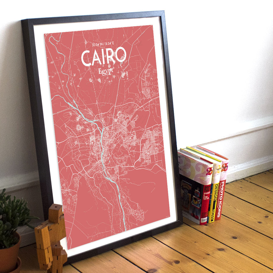 Cairo City Map - No Frame Print