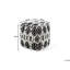 Quin 45cm Wide Square Ikat Pouf Ottoman