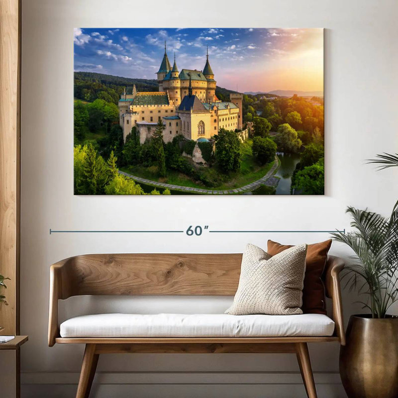 Lilie majestueux château de Bojnice, H 34 po x l 51 po
