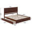 Lit plateforme en bois massif avec pied de lit et gigogne Lamarkus-1549522052-1602347298
