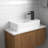 Turner 18" x 10'' White Ceramic Rectangular Wall Mount/Vessel Sink, Small Bathroom Sink 