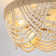 Bohemia 20" 4-Light Beige Beaded Flush Mount Smart Ceiling Fan with Light Kits and Remote