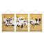 Lumineux animaux BCBG, majestueuses grues en mouvement, affiche murale asiatique traditionnelle, encadrée en bois