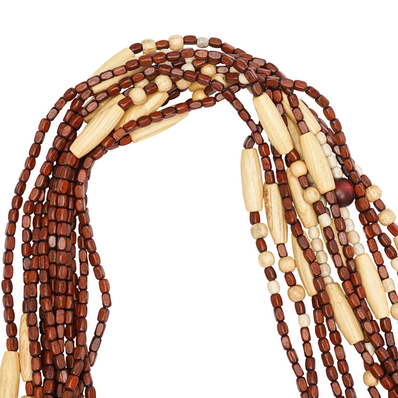 Natural Wooden Door Beaded Curtain Front Door Decor Curtains