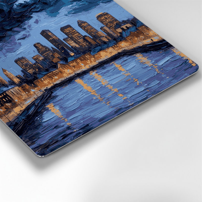 Art mural gris en villes «City Boston MA», H 144 po x l 144 po x P 0,05 po