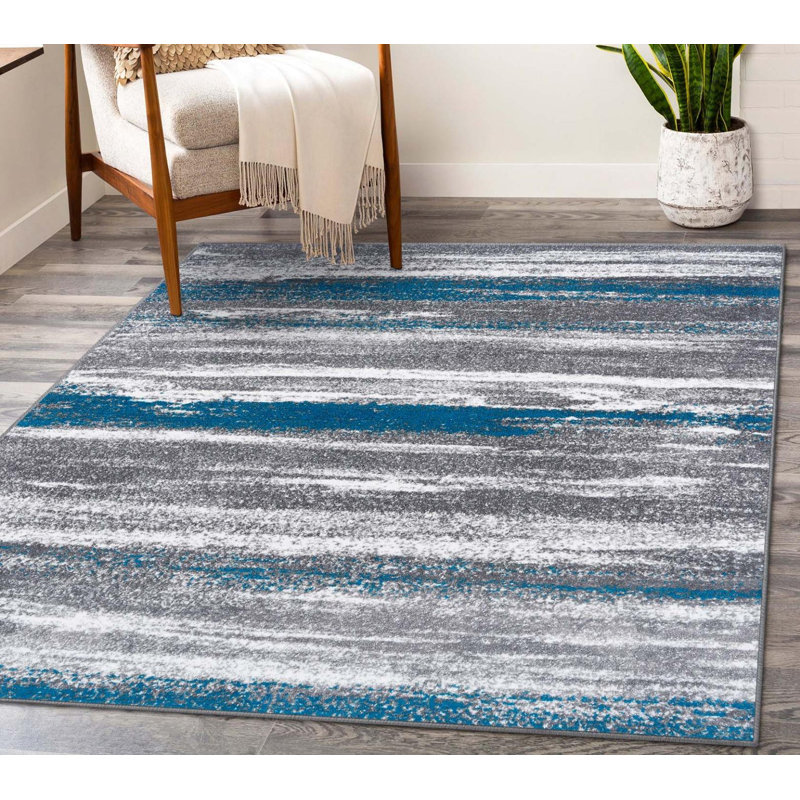 Elkmont Abstract Indoor Rug, Rectangle 6' x 9'