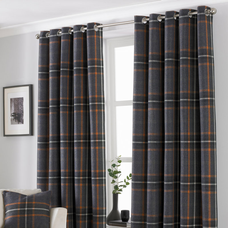 Alverson Room Darkening Curtain Pair, 229 W x 183 D cm