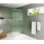 Gaia 38 in. x 78 in. Frameless Fluted Single Fixed Shower Panel-1067835179