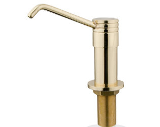 Kingston Brass Milano Kitchen Soap Dispenser, Polished Brass