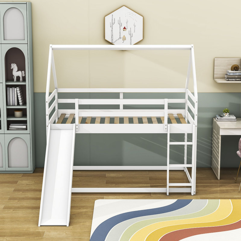 Lit superposé simple au dessus d'un lit simple Pugsley par Harper Orchard, Blanc