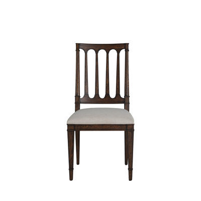 Mathis Wood Sculpted Back Dining Side ChaiRr