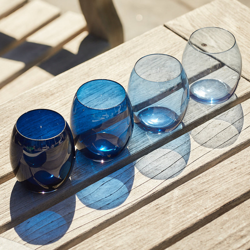 Les Nuages Ombre Tumbler Glasses, Blue