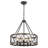 5 - Light 20 inch Dimmable Drum Chandelier Industrial Round Light Fixture for Entryway Foyer Kitchen Island Bedroom Living Room-114295215