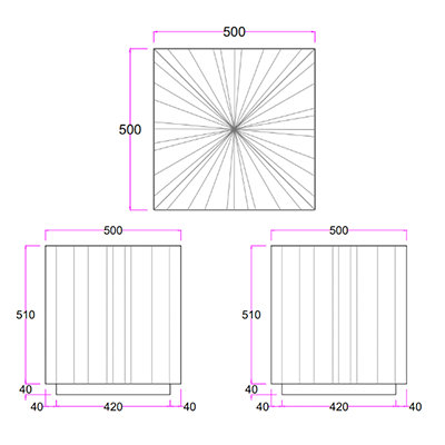IE Series Sun End Table
