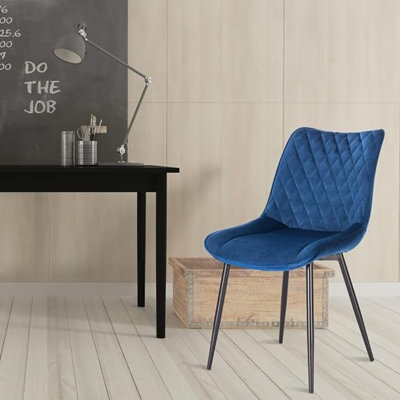 Side Chair in Blue