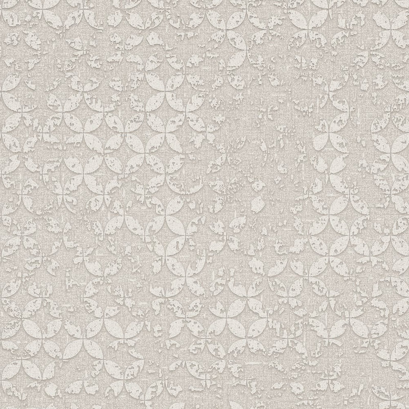 City Romance Collection Stippled Geometric Wallpaper Roll, Cream