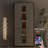 Display Cabinet with LED Lights and Glass Doors