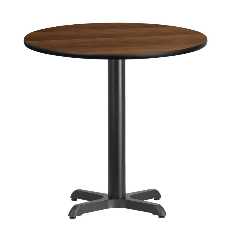 Plateau de table rond en stratifié Carrus, H 31,13 po x l 30 po x P 30 po, Noyer