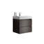 Ensemble de meuble-lavabo mural simple 24 po avec comptoir, sans drain et robinet Shawan-847753369-847753368
