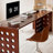 Brown Rectangular Solid Wood desk-801375400