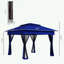Pavillon de jardin extérieur avec filet amovible