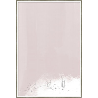  Tableau d'affichage encadré en tissu, chuchotement en beige doux par Uplusmestudio