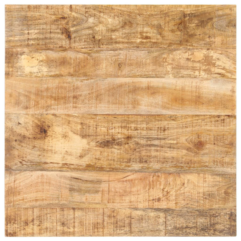 Bistro Table Square Solid Acacia Wood, 29.53" H x 27.56" W x 27.56" D, Light Walnut