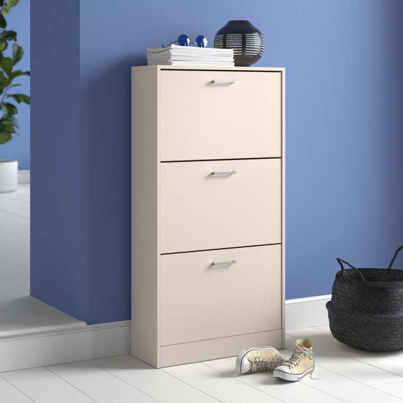 18 Pair Shoe Storage Cabinet, Grey