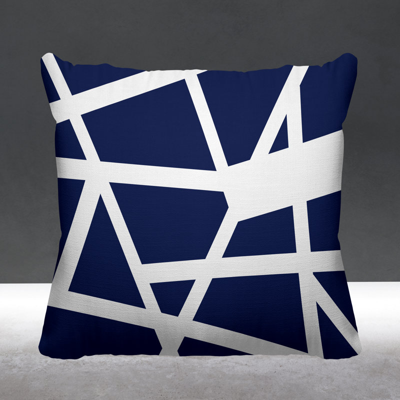 Coussin Townsend, L 15 po x H 15 po, Bleu marine