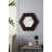18.5" X 18.5" Hexagon Mirror With Solid Wood Frame, Wall Decor-652289684